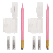 2Sets Carving Knife 30 Degree Blade for Rubber Stamp DIY