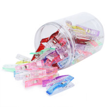 50Pcs Quilting Clips Mix Color Plastic Seam Clip Office Organizer