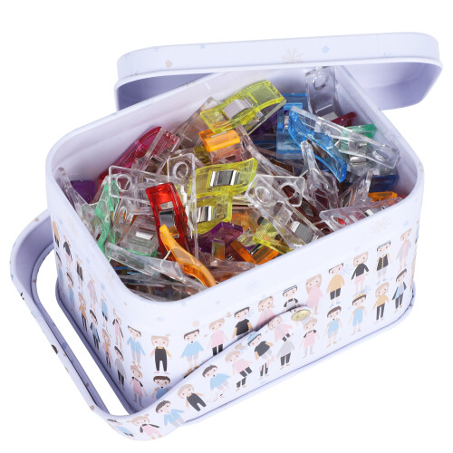 80Pcs Hemming Clips Colorful Plastic Sewing Accessories 1