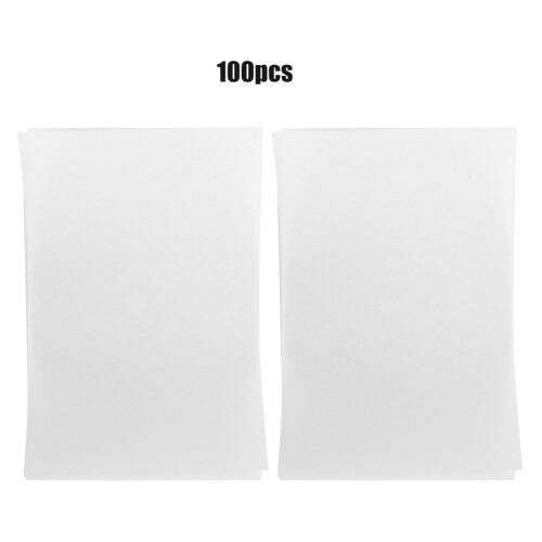(White) 100pcs Translucent Tracing Paper Copying Writing Drawing White 2