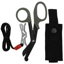 Bandage Shears Emergency Scissors Fine Teeth Canvas Bag Tourniquet