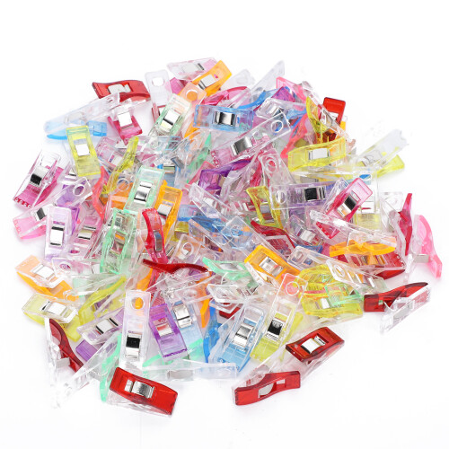 100Pcs Hemming Clips Colorful Plastic Sewing Accessories 1