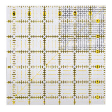 Square Quilting Ruler 16x16cm Plastic Sewing Tool