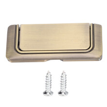 (Brushed Bronze) Invisible Door Handle Sliding Barn Door Pull Zinc Alloy Brushed Black