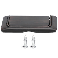 (Brushed Black) Invisible Door Handle Sliding Barn Door Pull Zinc Alloy Brushed Black