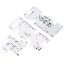 3Pcs Quilting Seam Ruler Templates Gauge Sewing Tools