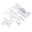 3Pcs Quilting Seam Ruler Templates Gauge Sewing Tools 1