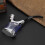 Water Filter Pipe Smoking Set Silver Plastic with Light 4