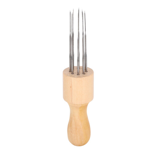 8 Needles Wool Felting Tool Wooden Handle DIY