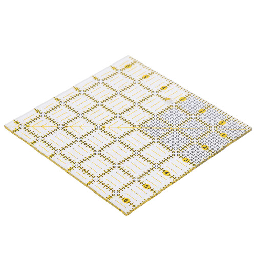 Square Quilting Ruler 16x16cm Plastic Sewing Tool 1