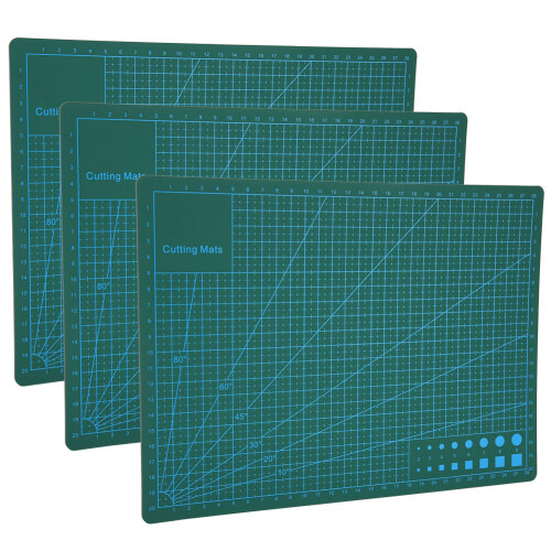 3Pcs Cutting Mats A4 Rubber Stamp Engraving Pad Replacement 2
