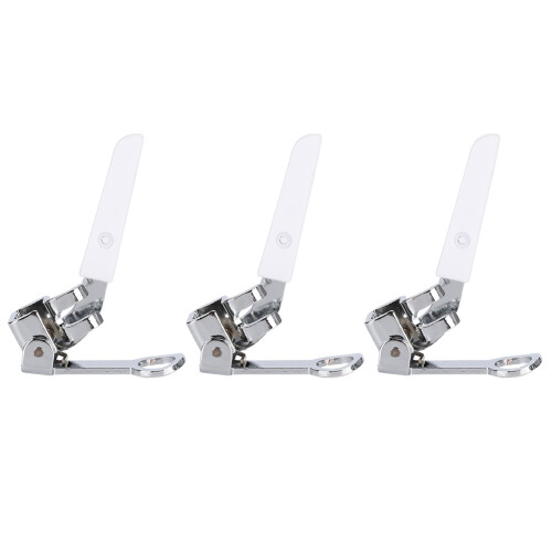 3Pcs Universal Round Presser Foot Sewing Machine Embroidery Accessory