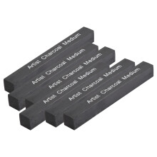 6Pcs Compressed Charcoal Sticks Black Graphite Pencil Art