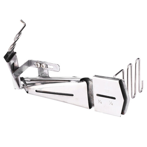(1/4) Sewing Machine Right Angle Folder Binder 2/3 Needle Cover Stitch 1/4