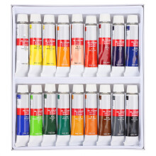 18Pcs Oil Paint Set 12ml for Cloth Paper