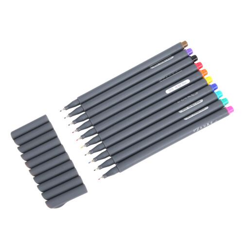 10 Colors Fineliners 0.38mm Fine Tip Art Pen 2