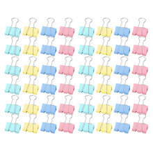 48PCS 4 Colors Binder Clips 25mm Long Tail Paper Clip Office Supplies