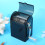 (Black) Hand Shake Smoke Grinder Plastic Large Capacity 4