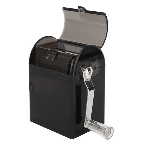 (Black) Hand Shake Smoke Grinder Plastic Large Capacity 1