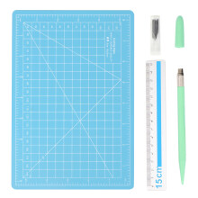 DIY Carving Tool Set A5 Pad Wood Knife Aluminum Ruler (#5)
