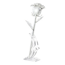 24K Gold Foil Trim Rose Gift for Her Gold Silver Rose Gold Plating