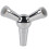 Hookah Hose Splitter 1 to 2 Silver 1
