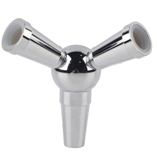 Hookah Hose Splitter 1 to 2 Silver