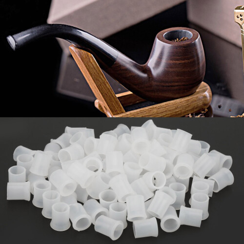 100pcs Black/White Disposable Pipe Tips (#4) 2