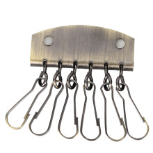 Key Row Wallet Hardware 6 Hooks Clasp Clip Bronze