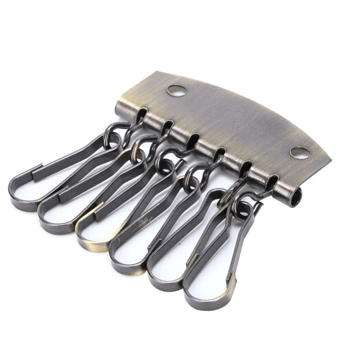 Key Row Wallet Hardware 6 Hooks Clasp Clip Bronze 2