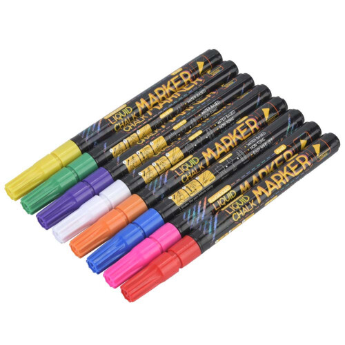1.0 mm Fine Erasable Liquid Chalk Blackboard Marker Pen 1