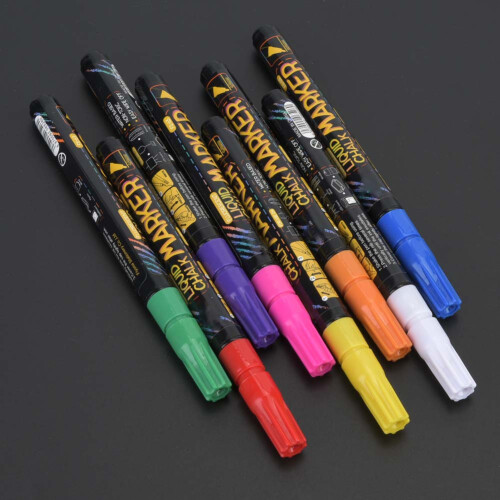 1.0 mm Fine Erasable Liquid Chalk Blackboard Marker Pen 2