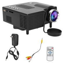 (US) Mini LED Projector YG260 Black Built-In Speaker for Phone Computer