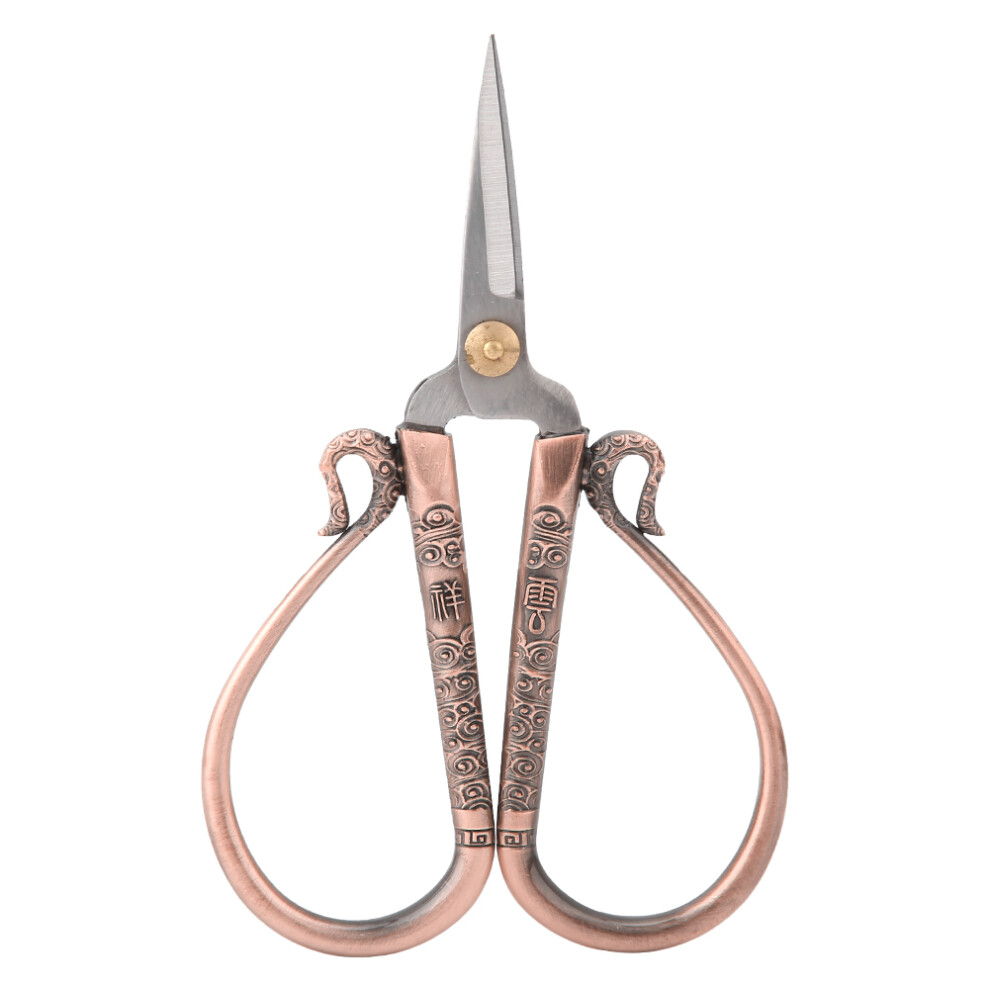 Stainless Steel Cross Stitch Scissors Vintage Sewing Shears Red Bronze 585383753588