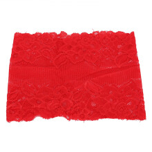 Muslim Lace Bottom Hat Headscarf Breathable Religious Red