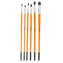 6 Pcs Wolf Hair Watercolor Brush Gouache Artist Supply