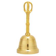 Pure Brass Hand Bell Buddhist Feng Shui 4.5 Inch