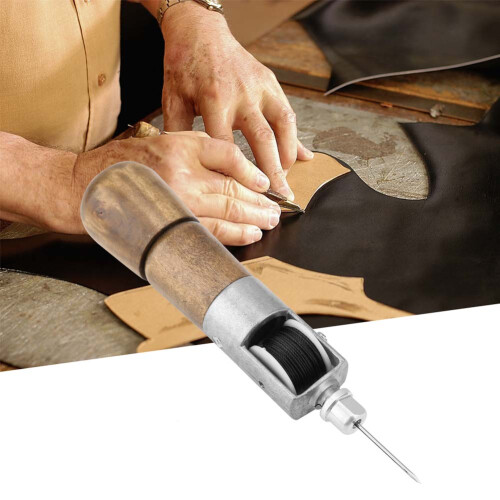 Leather Craft Automatic Lock Stitching Awl Kit with 2 Needles 1