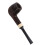Handmade 3-Ring Wood Bruyere Straight Stem Pipe with Filter 2