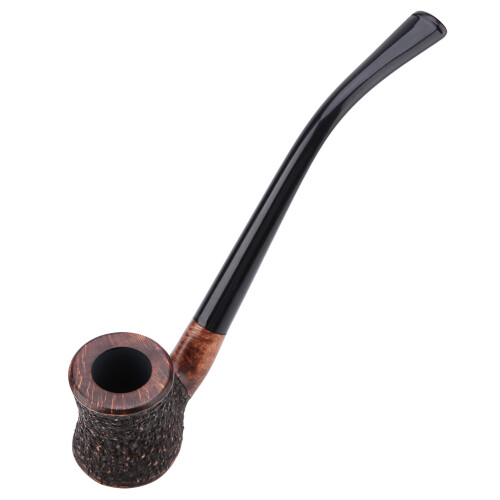 3mm Handmade Iron Core Bruyere Wood Pipe Long Handle Portable 2