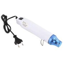 300W Heat Gun Electric Hot Air Gun for Polymer Clay DIY Tool White