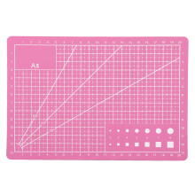 A5 Durable PVC Cutting Mat Self Healing DIY Tool Pink