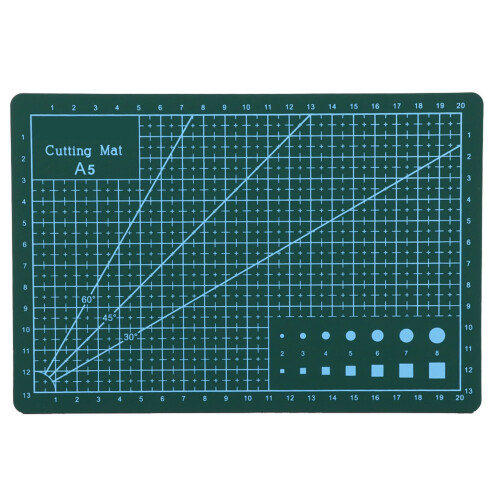 A5 Durable PVC Cutting Mat Self Healing DIY Tool Green