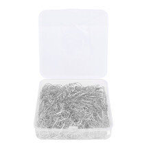 (White Silver) 300Pcs Star Shape Stainless Steel Non-Slip Paperclips Rose Gold