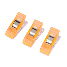 20pcs Plastic Clip for Quilting Sewing Fabric Binding Clamp (Orange)