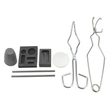 8PCS Graphite Crucible Set Silver Copper Ingot Torch Melting Kit