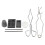 8PCS Graphite Crucible Set Silver Copper Ingot Torch Melting Kit 1