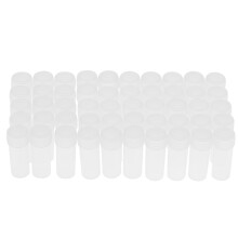 50 Pcs 5ml Volume Plastic Sample Bottles Small Storage Container