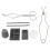 8PCS Graphite Crucible Set Silver Copper Ingot Torch Melting Kit 2