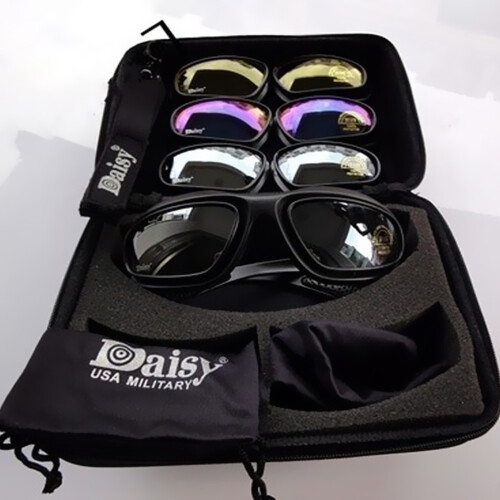 9Pcs Goggles Mirror Bulletproof Tactical Anti-Shock Windproof 1